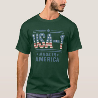 Patriotic USA Number One Vintage Design T-Shirt