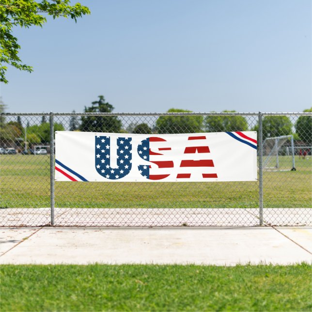 Patriotic USA Outdoor Banner (Insitu)