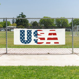 Patriotic USA Outdoor Banner