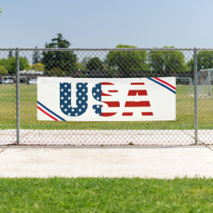 Patriotic USA Outdoor Banner
