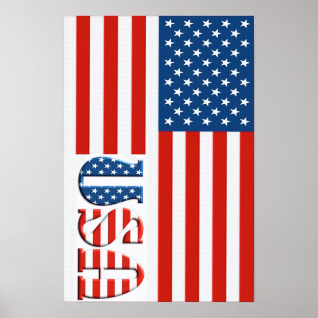 Patriotic USA Poster (Front)