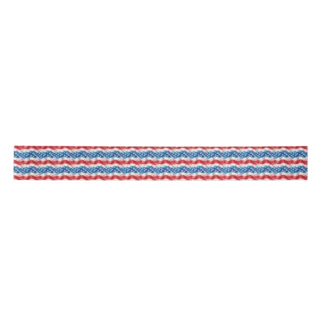 Patriotic USA Satin Ribbon for Crafts (Front)