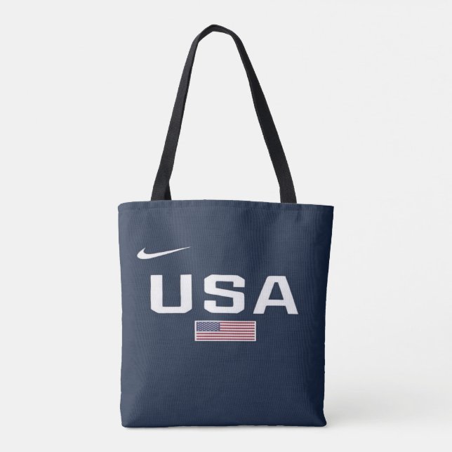 Patriotic USA Tote Bag – Double-Sided American Fla (Back)