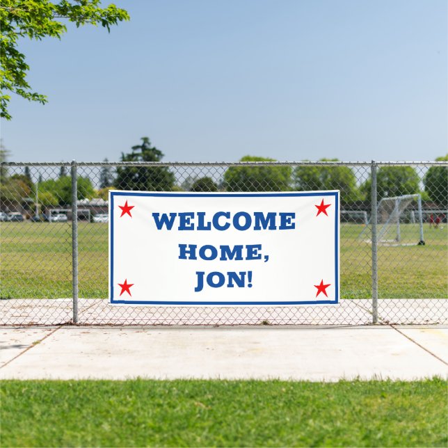 Patriotic USA Welcome Home Banner (Insitu)