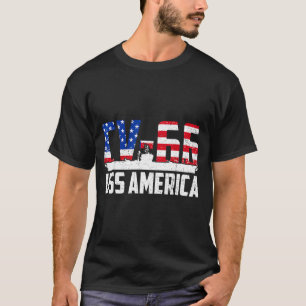 Patriotic uss america cv-66 veteran aircraft T-Shirt
