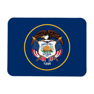 Patriotic Utah State Flag Magnet
