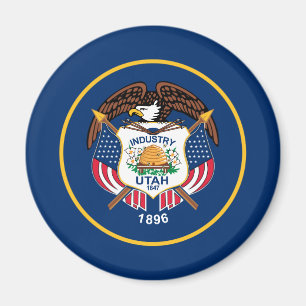 Patriotic Utah State Flag Magnet
