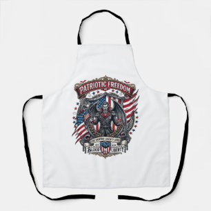 Patriotic Vampire Liberty Lord Horror Monster Patr Apron