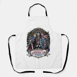 Patriotic Vampire Liberty Lord Horror Monster Patr Apron