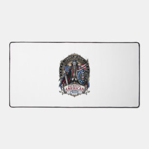 Patriotic Vampire Liberty Lord Horror Monster Patr Desk Mat