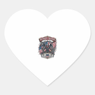 Patriotic Vampire Liberty Lord Horror Monster Patr Heart Sticker