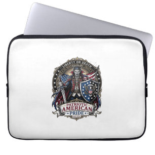Patriotic Vampire Liberty Lord Horror Monster Patr Laptop Sleeve