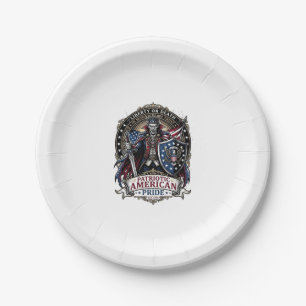 Patriotic Vampire Liberty Lord Horror Monster Patr Paper Plate