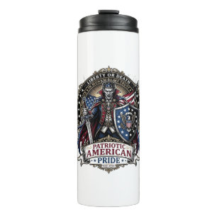 Patriotic Vampire Liberty Lord Horror Monster Patr Thermal Tumbler