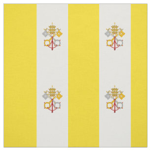 Patriotic Vatican City Flag Fabric