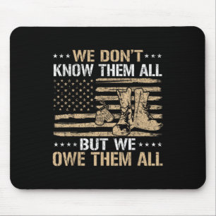 Patriotic Veteran Us Flag 4th Of July Veterans Mouse Mat