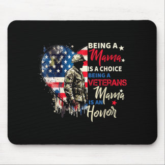 Patriotic veterans day being a veterans mama is an mouse mat