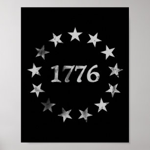 Patriotic Vintage Style Usa 4th Of July Poster