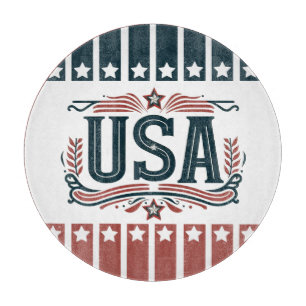 Patriotic, vintage USA Cutting Board