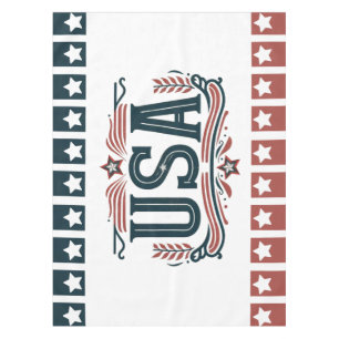 Patriotic, vintage USA  Tablecloth