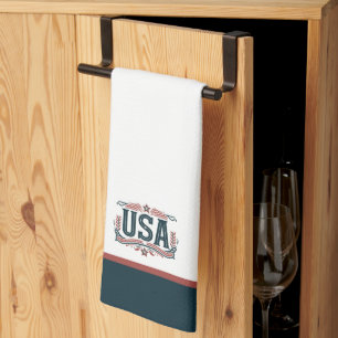 Patriotic, vintage USA Tea Towel