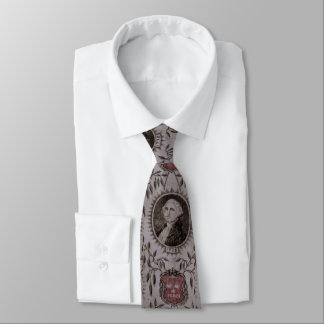 Patriotic Vintage Washington Peace 1776 Tie
