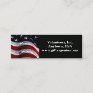 Patriotic Volunteer Appreciation Gift Mini Business Card