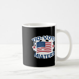 Patriotic Vote S Design With American Flag And Sta Coffee Mug