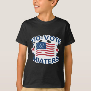 Patriotic Vote S Design With American Flag And Sta T-Shirt