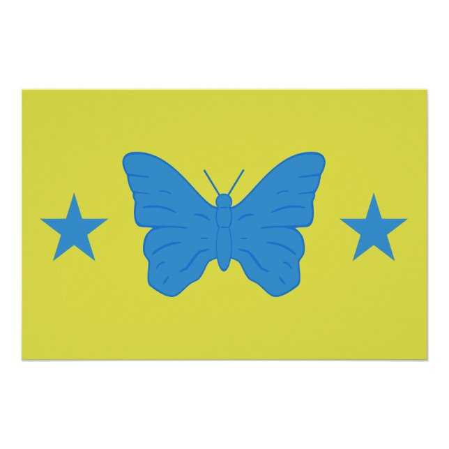 Patriotic wall poster with Flag of Bady Bassit (Front)