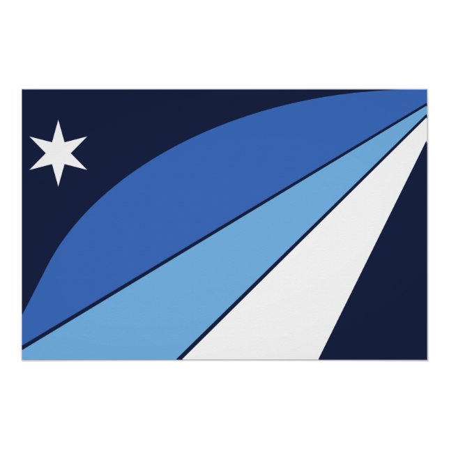 Patriotic wall poster with Flag of Columbia, SC (Front)