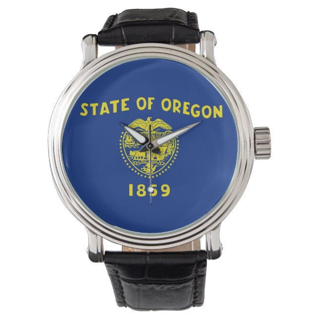 Patriotic watch with Flag of Oregon (Front)