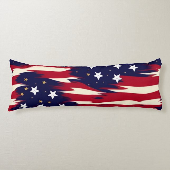 Patriotic Waves Body Cushion (Front)