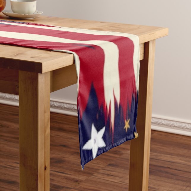 Patriotic Waves Medium Table Runner (In Situ)