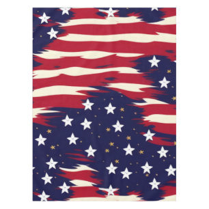 Patriotic Waves Tablecloth