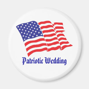 Patriotic Wedding Magnet
