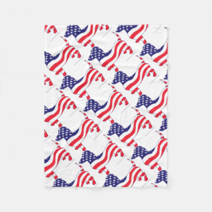 Patriotic-Weiner Fleece Blanket