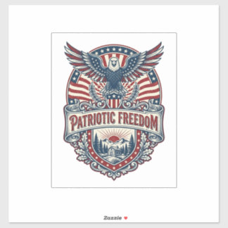 Patriotic Wellness Retreat Vector Graphic Tee
