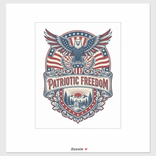 Patriotic Wellness Retreat Vector Graphic Tee (Sheet)