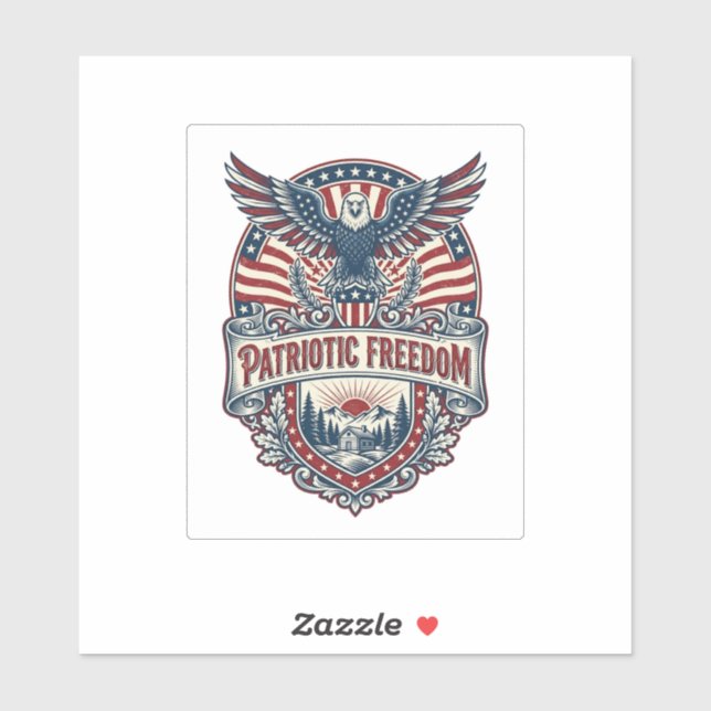 Patriotic Wellness Retreat Vector Graphic Tee (Sheet)