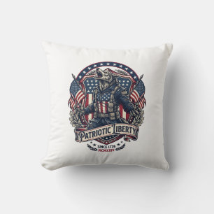 Patriotic Werewolf Patriot Horror Monster Patriot Cushion