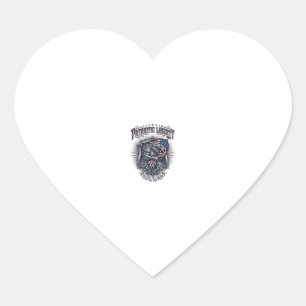 Patriotic Werewolf Patriot Horror Monster Patriot Heart Sticker