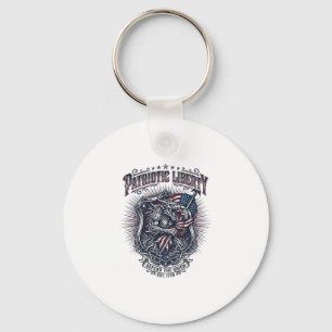 Patriotic Werewolf Patriot Horror Monster Patriot  Key Ring