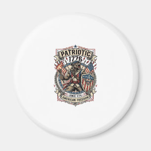 Patriotic Werewolf Patriot Horror Monster Patriot  Magnet