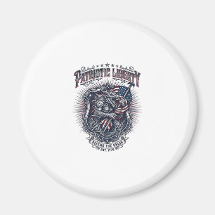 Patriotic Werewolf Patriot Horror Monster Patriot  Magnet