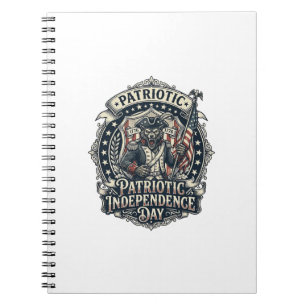 Patriotic Werewolf Patriot Horror Monster Patriot Notebook