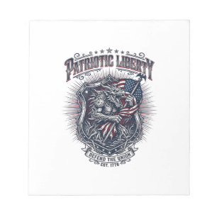 Patriotic Werewolf Patriot Horror Monster Patriot Notepad