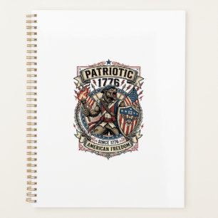 Patriotic Werewolf Patriot Horror Monster Patriot Planner