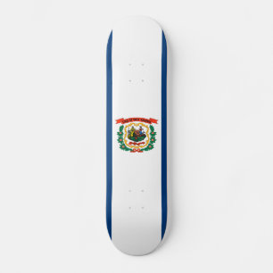 Patriotic West Virginia State Flag Skateboard