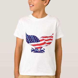 Patriotic Whale Tail T-Shirt